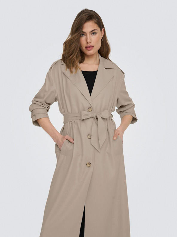 ONLY SOLO trench da donna beige
