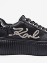 Karl Lagerfeld Sneakers da donna in pelle nera KARL LAGERFELD