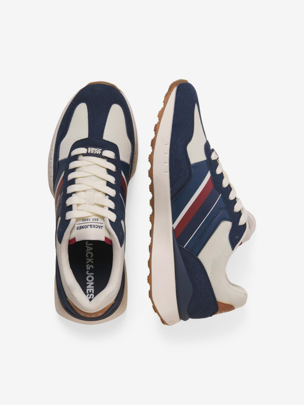 Jack & Jones Scarpe da ginnastica da uomo Jack & Jones crema e blu