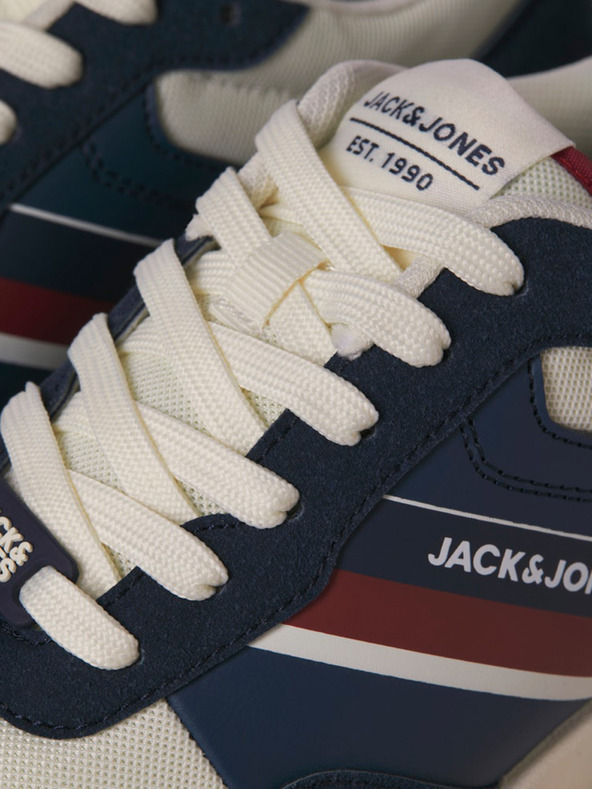 Jack & Jones Scarpe da ginnastica da uomo Jack & Jones crema e blu