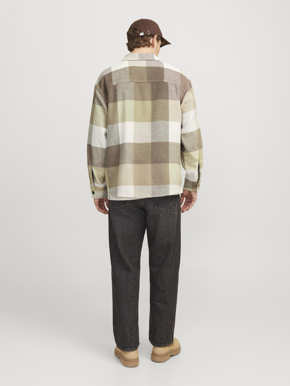 Jack & Jones Camicia a quadri Jack & Jones Bradley marrone e beige da uomo