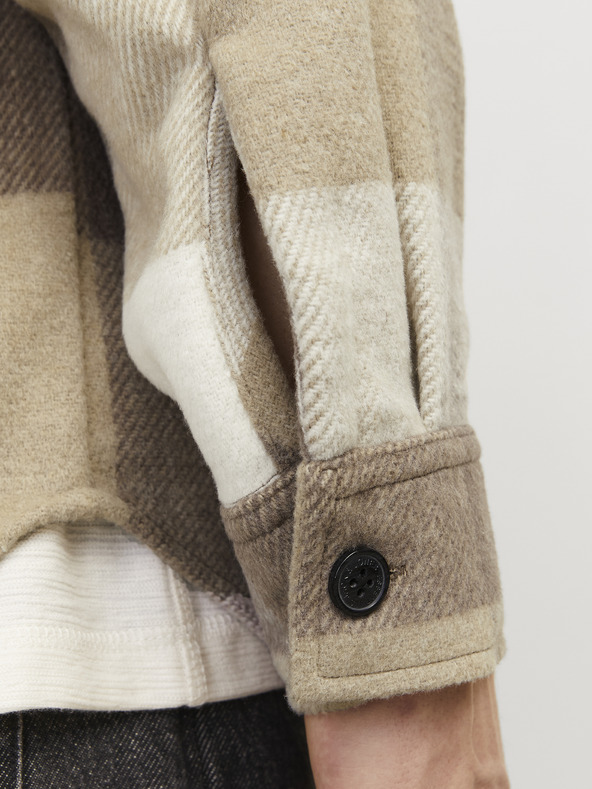 Jack & Jones Camicia a quadri Jack & Jones Bradley marrone e beige da uomo
