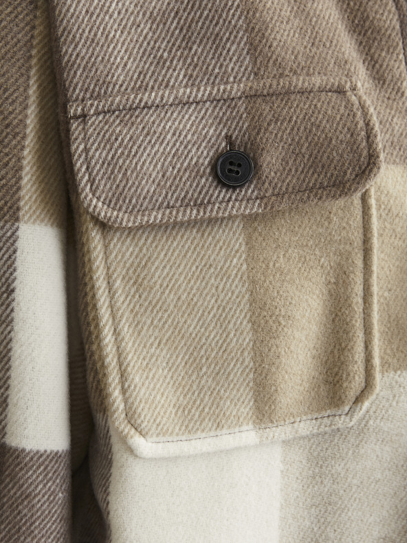 Jack & Jones Camicia a quadri Jack & Jones Bradley marrone e beige da uomo