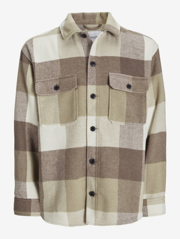 Jack & Jones Camicia a quadri Jack & Jones Bradley marrone e beige da uomo