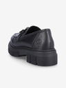 Rieker Mocassini in pelle nera da donna Rieker