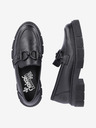 Rieker Mocassini in pelle nera da donna Rieker