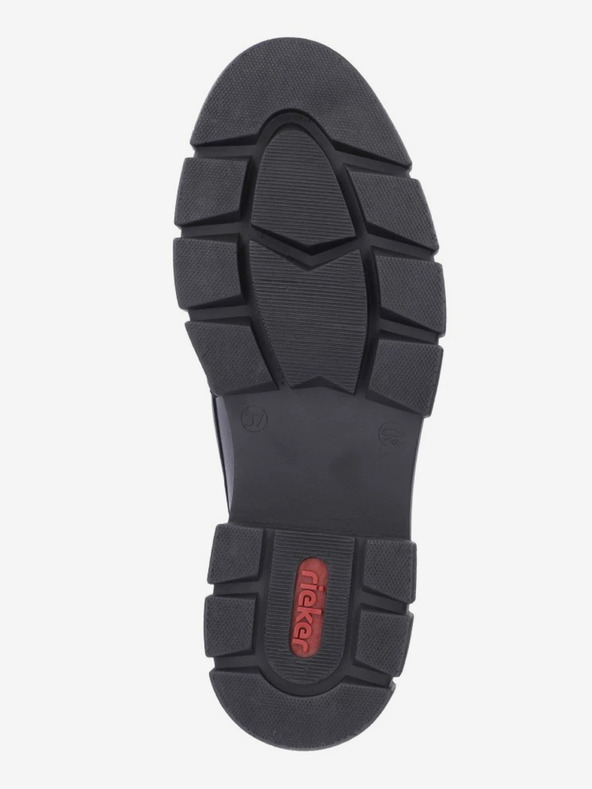 Rieker Mocassini in pelle nera da donna Rieker