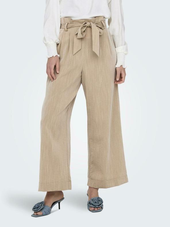ONLY Pantaloni beige da donna ONLY Marsa