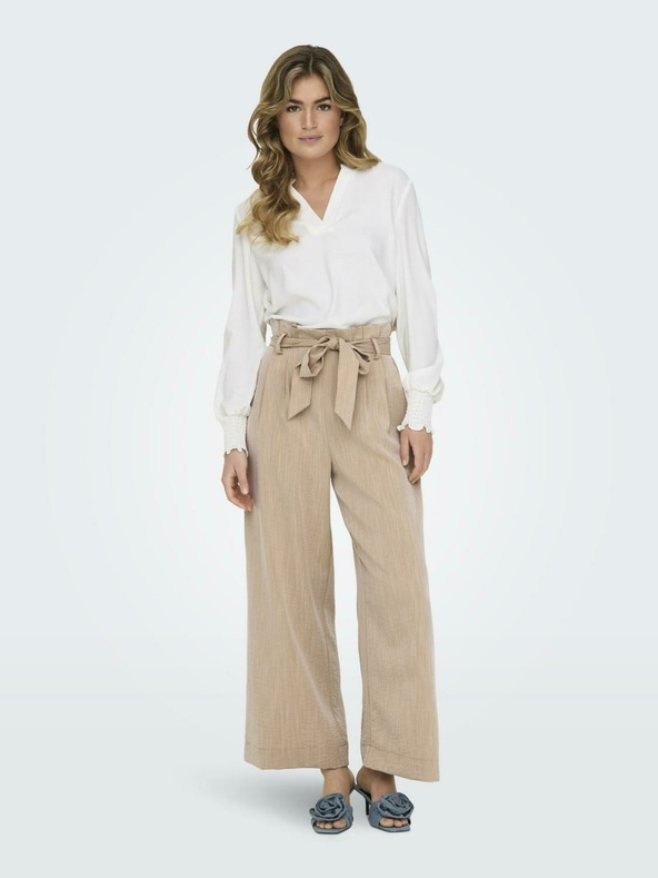 ONLY Pantaloni beige da donna ONLY Marsa