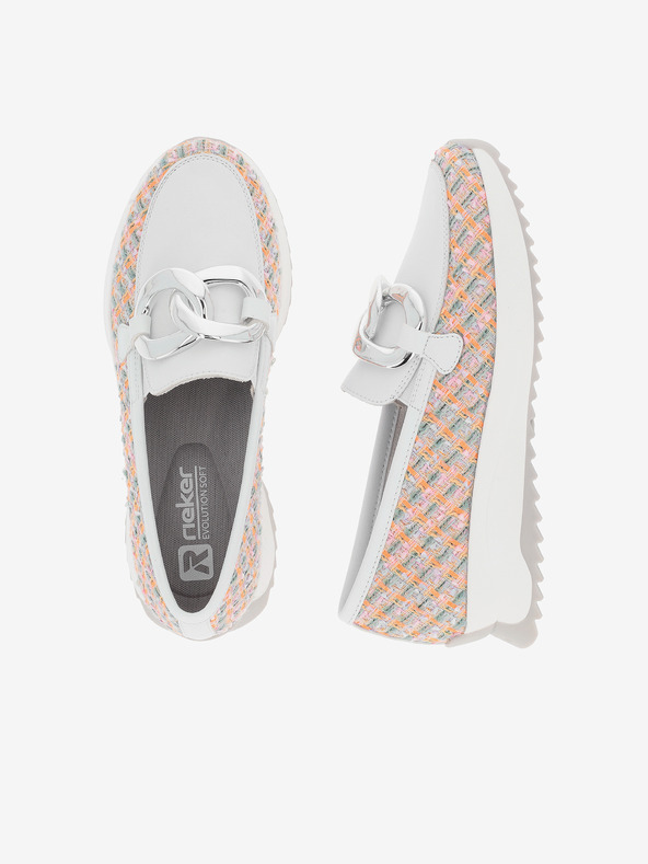 Rieker Mocassini da donna bianchi Rieker