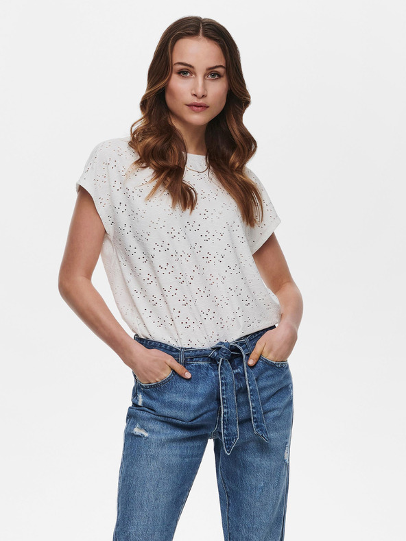 ONLY Camicetta fantasia crema ONLY Milla