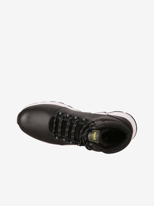 NAX Stivaletti invernali in pelle nera da uomo NAX Jekt