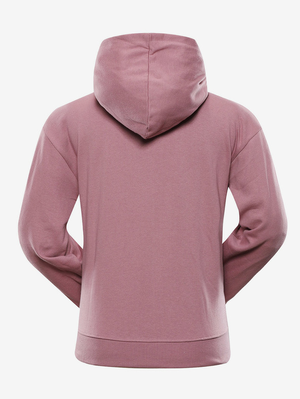 NAX Felpa con cappuccio basic rosa antico da donna NAX Geoca