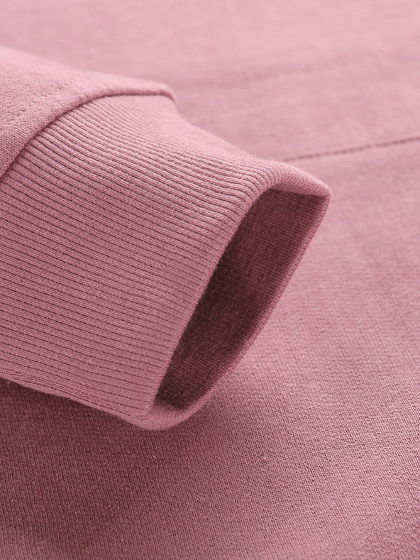 NAX Felpa con cappuccio basic rosa antico da donna NAX Geoca