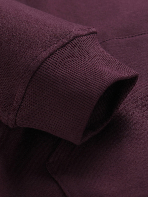 NAX Felpa con cappuccio basic da donna bordeaux NAX Geoca