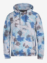 NAX Felpa con cappuccio fantasia grigia e blu da uomo NAX Zenur