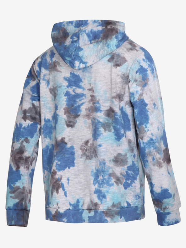 NAX Felpa con cappuccio fantasia grigia e blu da uomo NAX Zenur