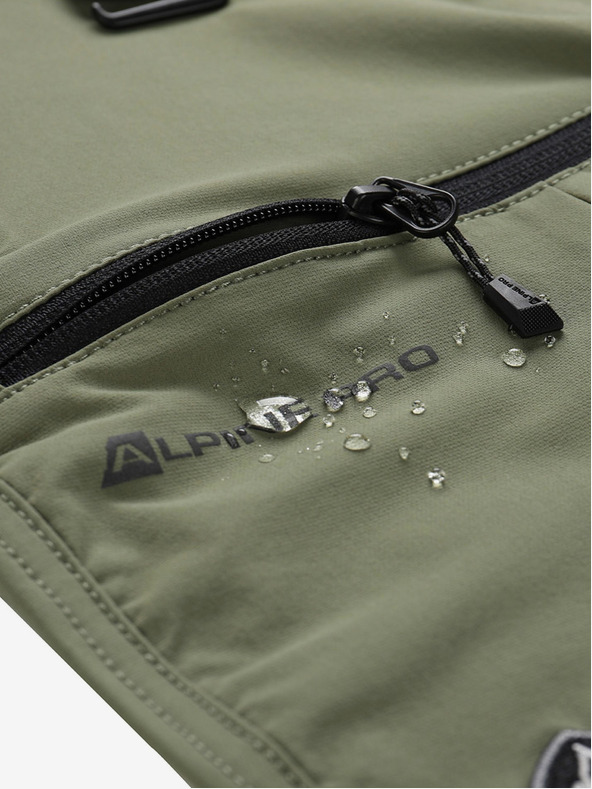ALPINE PRO Pantaloni softshell da uomo color kaki ALPINE PRO Span