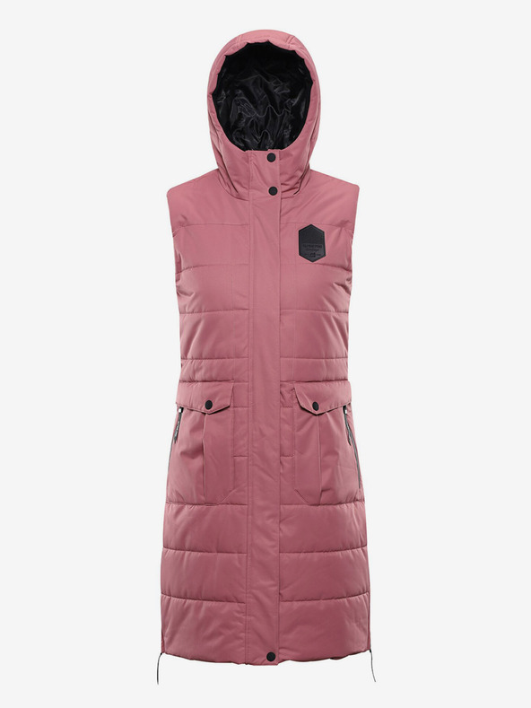 ALPINE PRO Gilet in pile rosa da donna con membrana ALPINE PRO HARDA