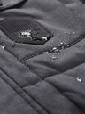 ALPINE PRO Parka invernale grigio scuro da uomo con membrana ALPINE PRO HARD