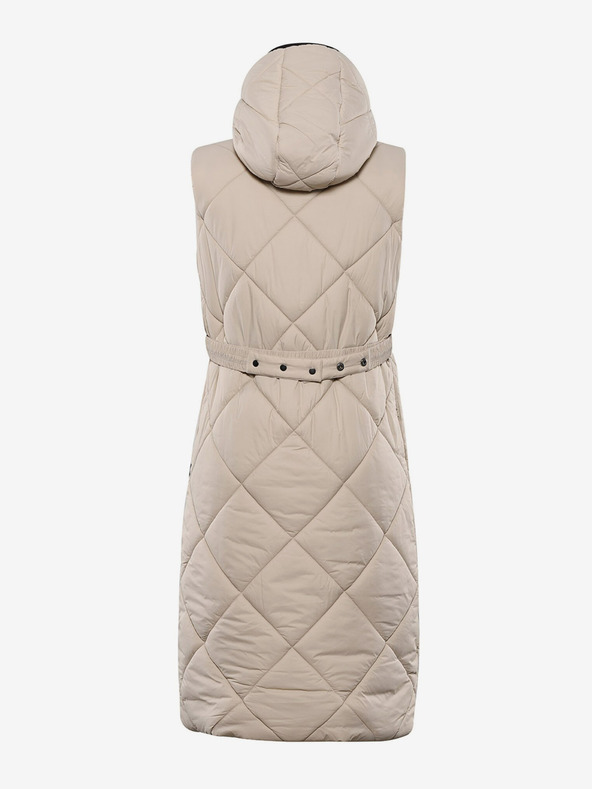 NAX Gilet invernale trapuntato da donna color crema NAX ELEDA