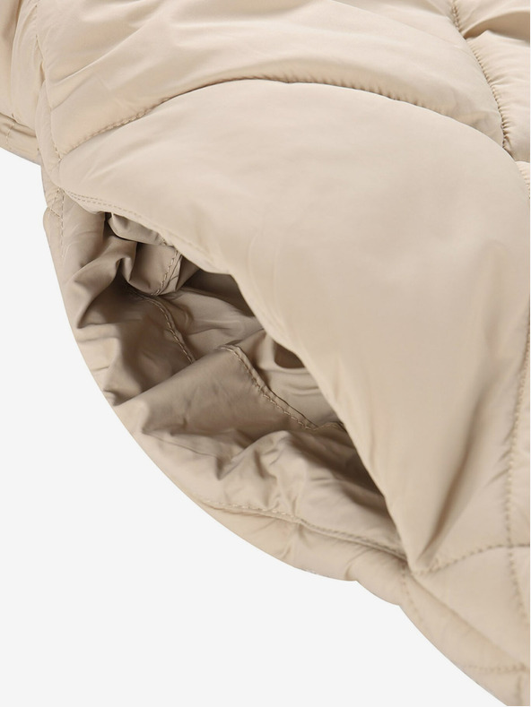 NAX Gilet invernale trapuntato da donna color crema NAX ELEDA