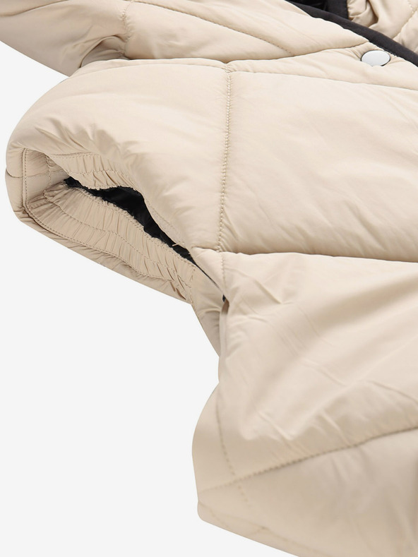 NAX Gilet invernale trapuntato da donna color crema NAX ELEDA