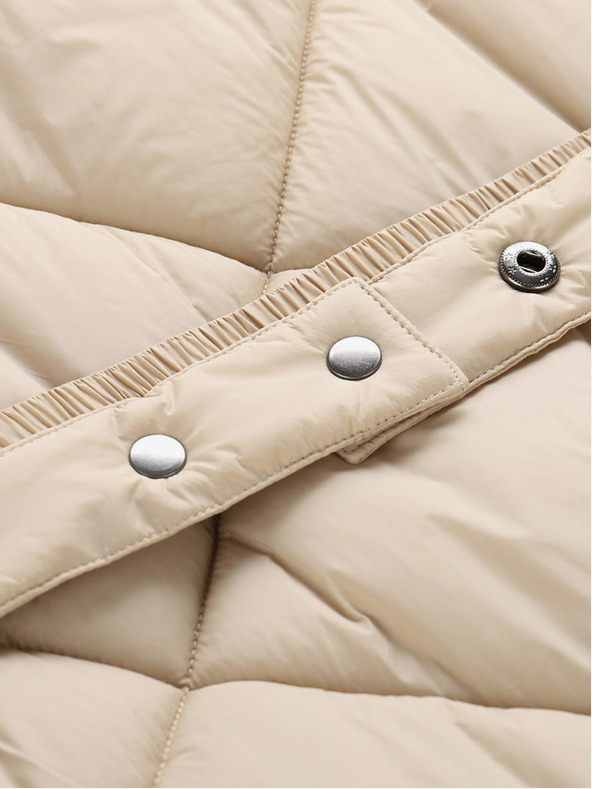 NAX Cappotto invernale trapuntato beige da donna NAX ZARGA