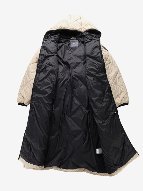 NAX Cappotto invernale trapuntato beige da donna NAX ZARGA