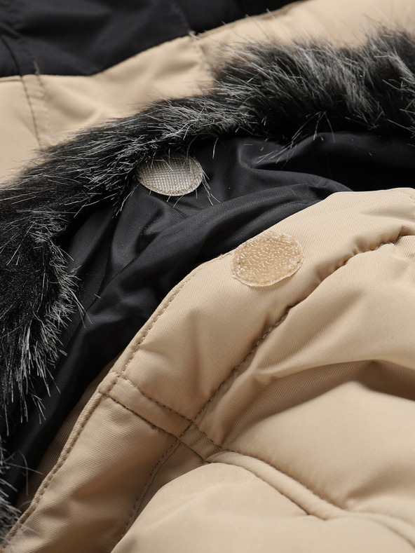 ALPINE PRO Giacca invernale nera e beige da uomo ALPINE PRO EGYP