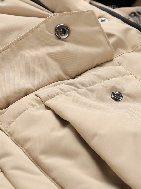 ALPINE PRO Giacca invernale nera e beige da uomo ALPINE PRO EGYP