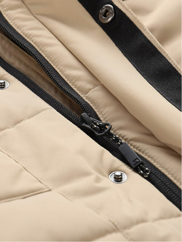 ALPINE PRO Giacca invernale nera e beige da uomo ALPINE PRO EGYP