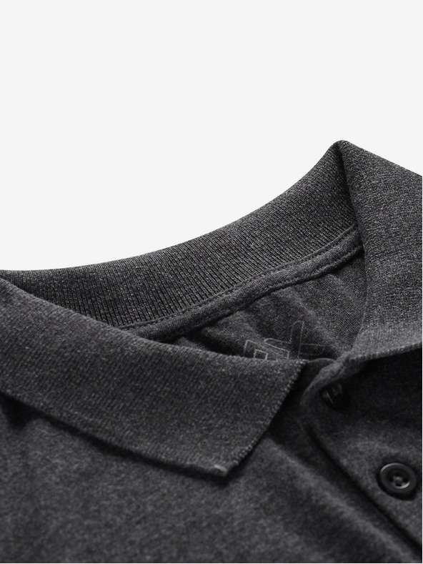 NAX Polo basic da uomo grigio scuro NAX HOFED