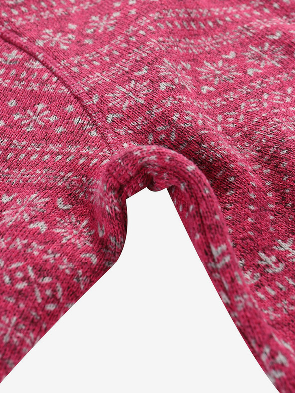 ALPINE PRO Maglione rosa scuro con zip da bambina ALPINE PRO ZEGO