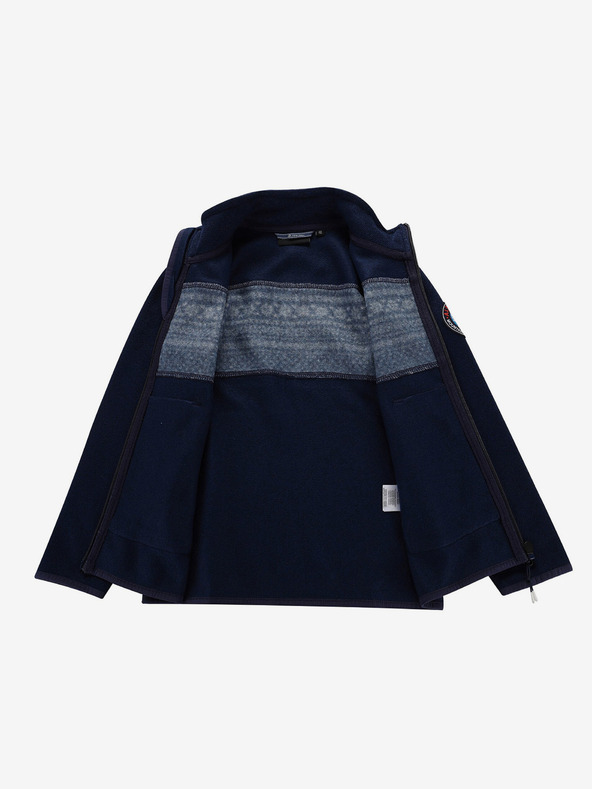 ALPINE PRO Maglione con zip blu scuro per bambini ALPINE PRO ZEGO