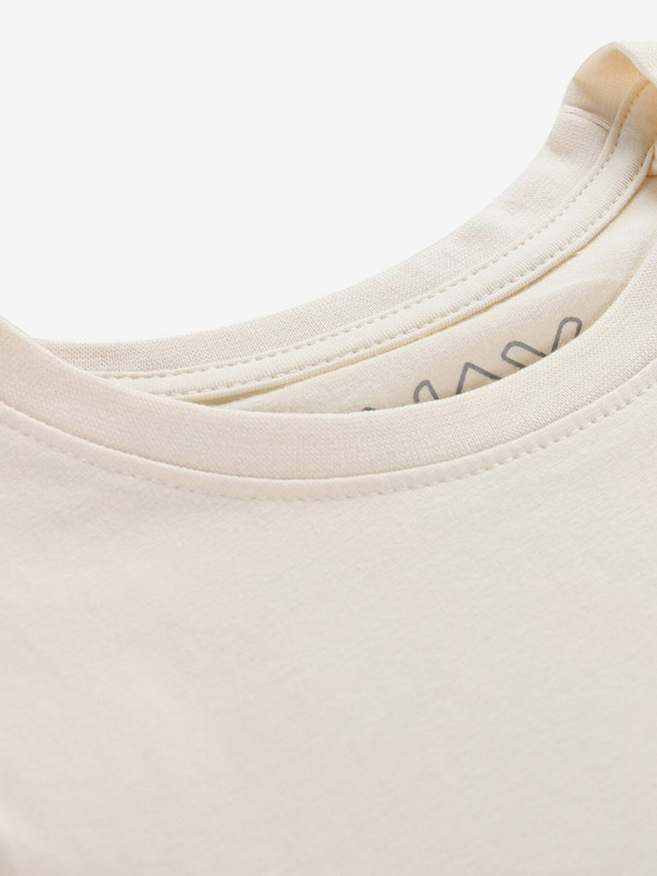 NAX Maglietta per bambini color crema con stampa sul retro NAX ZALDO