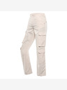 NAX Pantaloni cargo larghi da donna beige NAX Serda
