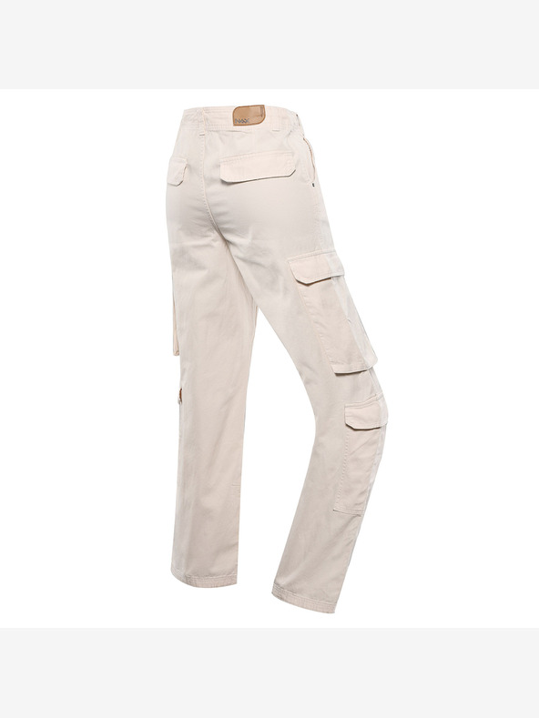 NAX Pantaloni cargo larghi da donna beige NAX Serda