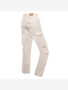 NAX Pantaloni cargo larghi da donna beige NAX Serda