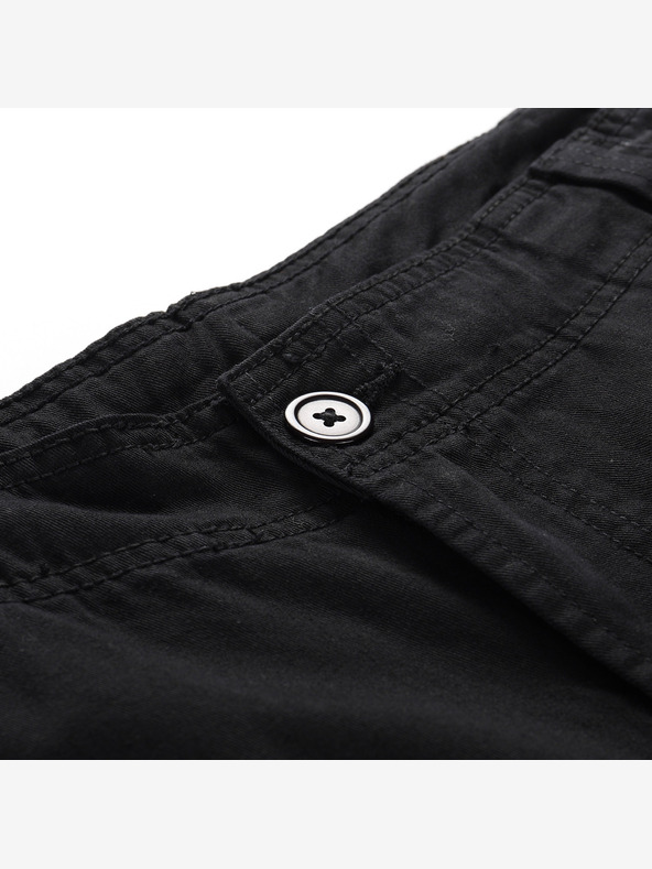 NAX Pantaloni larghi cargo da donna neri NAX Serda