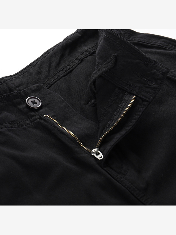 NAX Pantaloni larghi cargo da donna neri NAX Serda