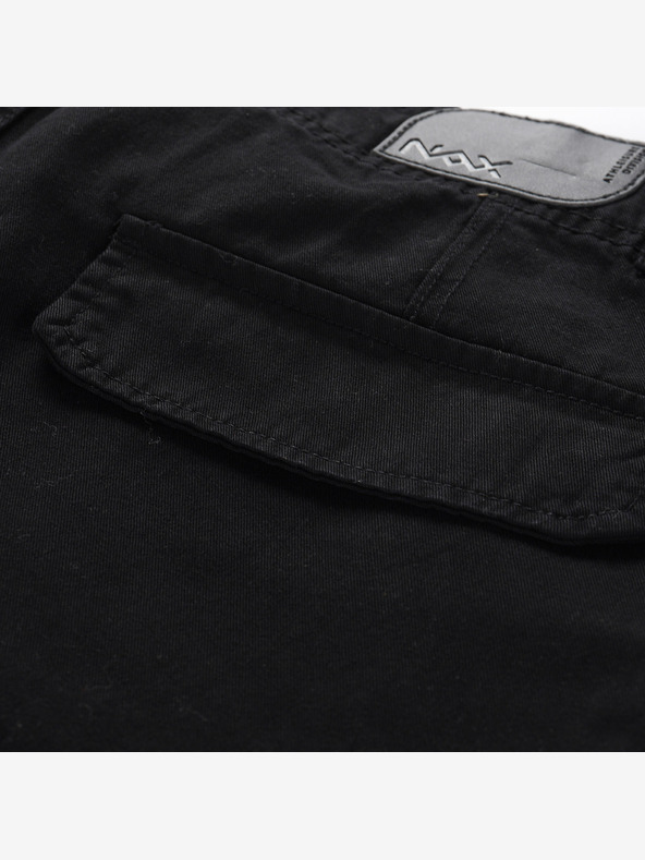 NAX Pantaloni larghi cargo da donna neri NAX Serda