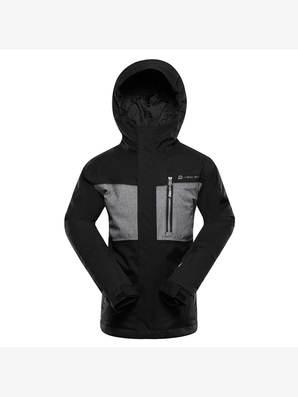 ALPINE PRO Giacca da sci per bambini con membrana in ptx ALPINE PRO COMEDO nero