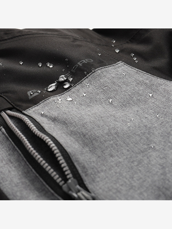 ALPINE PRO Giacca da sci per bambini con membrana in ptx ALPINE PRO COMEDO nero