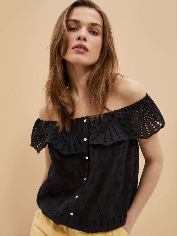 Moodo Top nero da donna Moodo