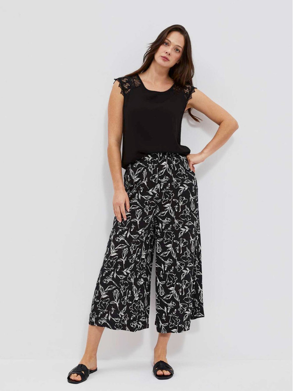 Moodo Camicia lunga nera da donna Moodo