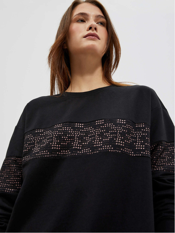 Moodo Felpa nera da donna Moodo