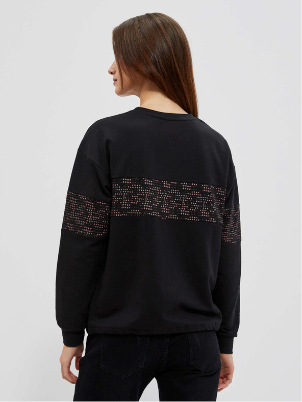 Moodo Felpa nera da donna Moodo