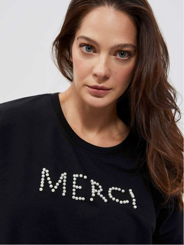 Moodo Felpa nera da donna Moodo