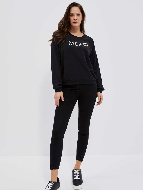 Moodo Felpa nera da donna Moodo